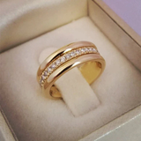 Vintage Zirkonia Besetzter Ring