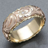 Antiker Rosenblüten Goldring