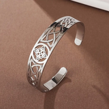 Offenes Silberfarben-Manschettenarmband