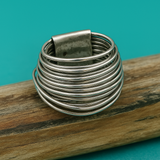 Vintage Lagen Silberfarben Ring