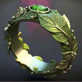 Exotischer Grüner Blätterring