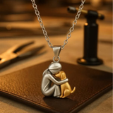 Olivia™| 925er Sterling Silber Halskette mit Hund-Anhänger